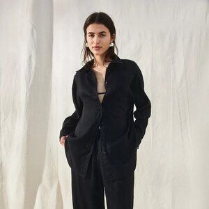 H&M Oversized 100% Linen Button Down